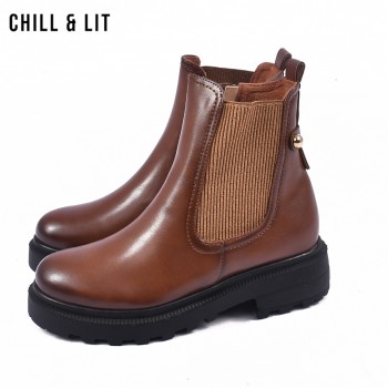 Bottines en Cuir Femme