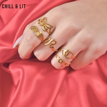 Pack de Bague Femme Inoxydable