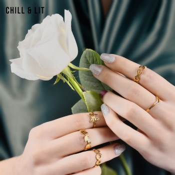Pack de Bague Femme Inoxydable