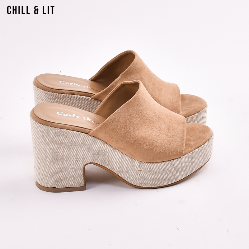 Isotoner : Ballerines Noires à Talons - Chauss'Family