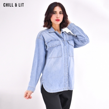 Chemise En Denim Femme