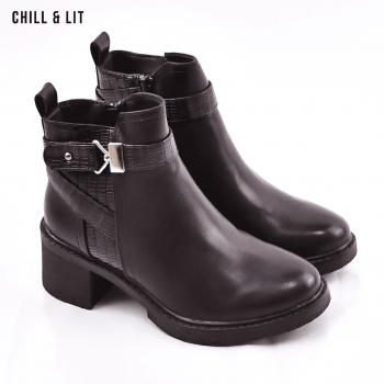 Bottines en Cuir Femme