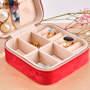 2 Plateaux En Velours Gris Pour Ranger Bijoux Dans Un Tiroir - Organisateur Empilable Pour Bagues, Colliers, Bracelets