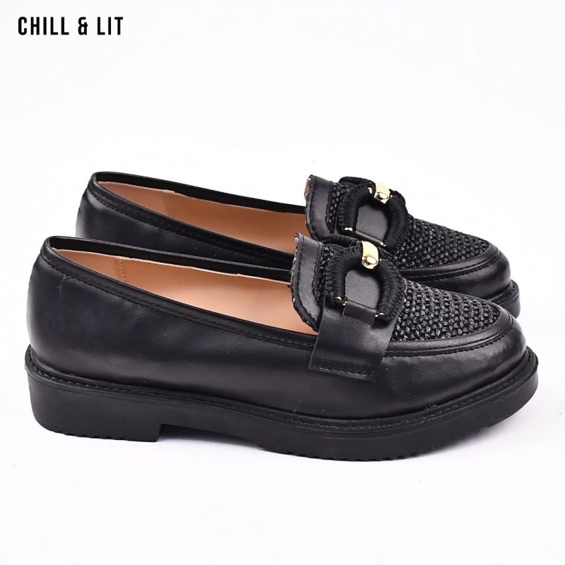 Mocassins Femme - modèle Adilia noir - Chaussures