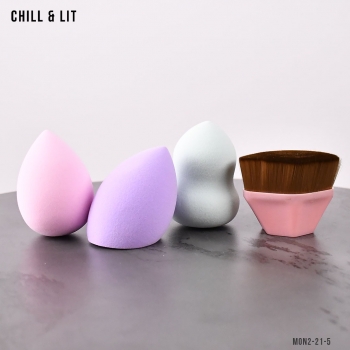 Pack 3 Eponges Beauty Blender + Tenmon Petal-Shaped
