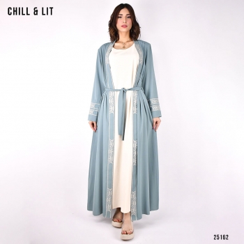 Ensemble Abaya Brodée + Robe