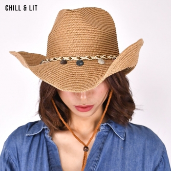 Chapeau Cowboy en Paille Femme