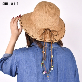 Chapeau en paille Femme