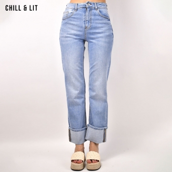 Pantalon Jean Large Femme