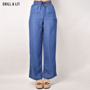 Pantalon Jean Large Femme