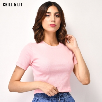 Crop-Top Élastiqué Femme