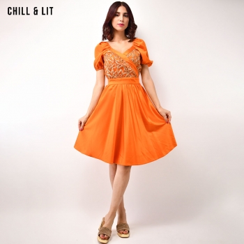 Robe Courte Soirée Brodée