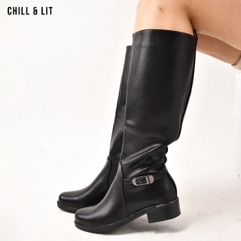 Bottes en Cuir Femme avec...