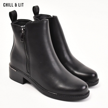 Bottines en Cuir Femme avec...