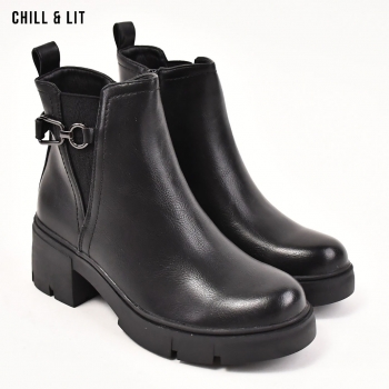 Bottines en Cuir Femme avec...