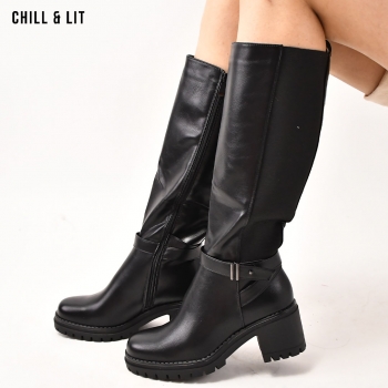 Bottes en Cuir Femme avec...