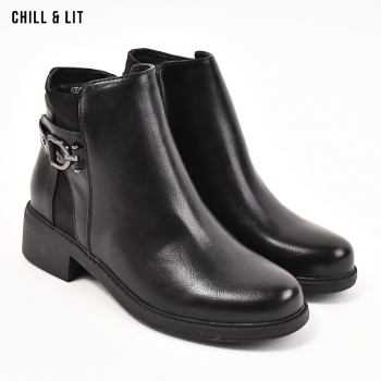 Bottines en Cuir Femme avec...