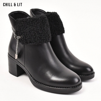 Bottines en Cuir Femme avec...