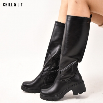 Bottes en Cuir Femme avec...