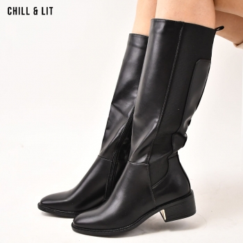 Bottes en Cuir Femme avec...