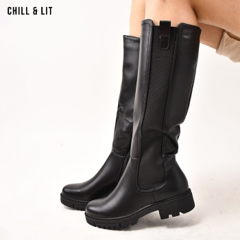 Bottes en Cuir Femme avec...