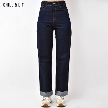 Pantalon Jean Large Femme