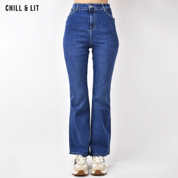 Pantalon Jean Large Femme