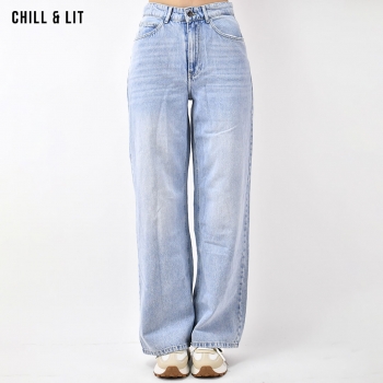 Pantalon Jean Large Femme