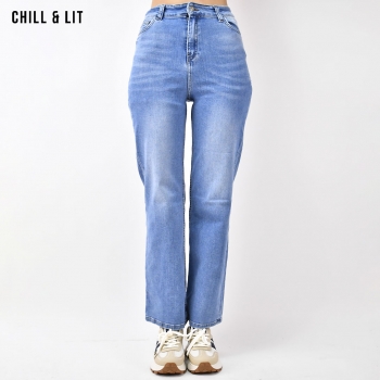 Pantalon Jean Large Femme