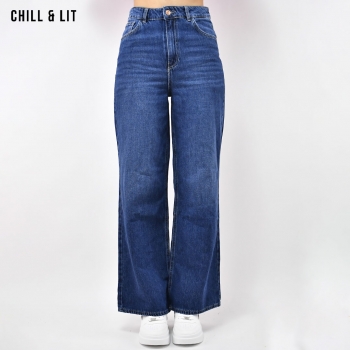 Pantalon Jean Large Femme