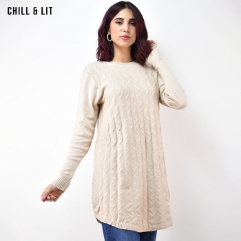 Pull Robe en Laine Femme