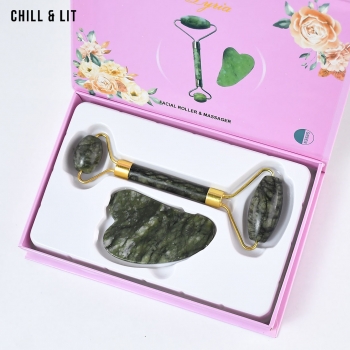 Coffret Jade Roller- Rouleau de massage de visage