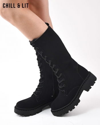 Bottes en Cuir Femme avec Doublure
