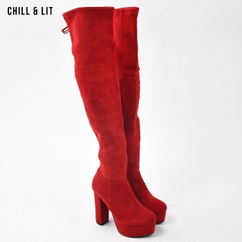 Bottes en Cuir Femme avec Doublure