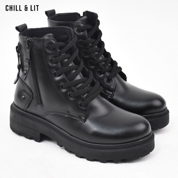 Bottines en Cuir Femme avec...