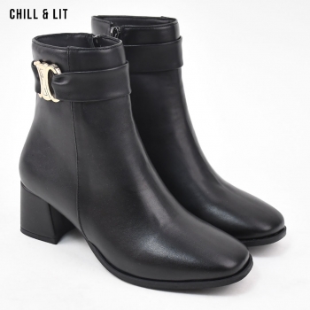 Bottines en Cuir Femme avec...