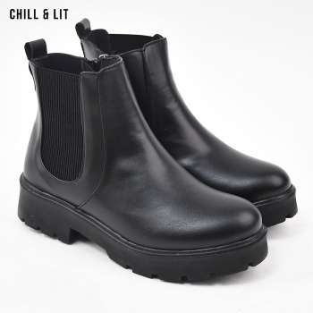 Bottes en Cuir Femme avec...