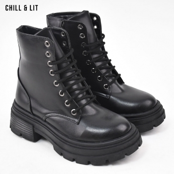 Bottes en Cuir Femme avec...