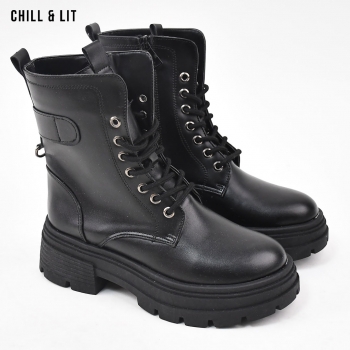 Bottines en Cuir Femme avec...