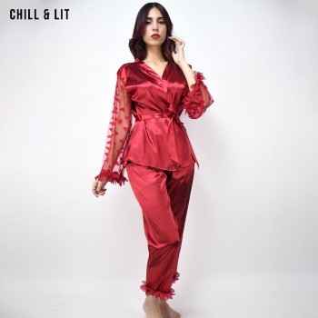 Pyjama Satiné Femme