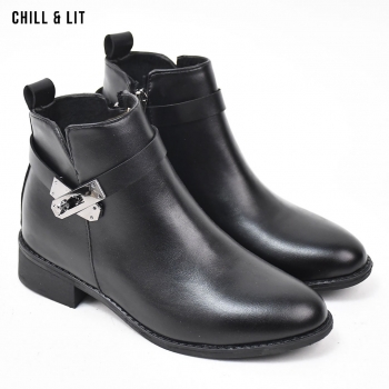 Bottines en Cuir Femme avec...