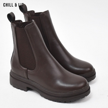 Bottines en Cuir Femme