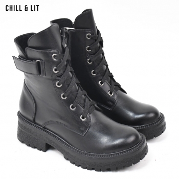 Bottines en Cuir Femme