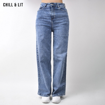 Pantalon Jean Large Femme