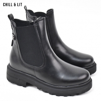 Bottines en Cuir Femme