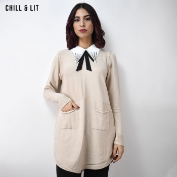 Pull Long en Laine Femme