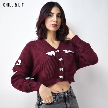 Gilet Court en Laine Femme