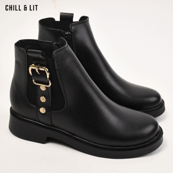 Bottines en Cuir Femme