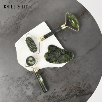 Jade Roller Set 3 pièces