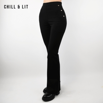 Pantalon Taille Haute Patte...